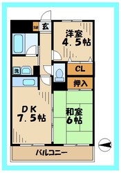 マイコート稲城の物件間取画像